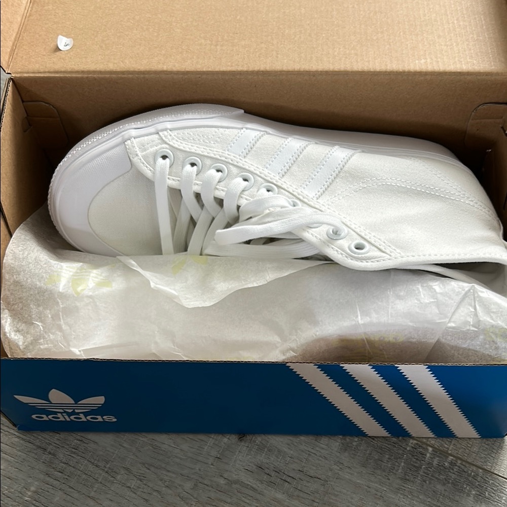 Adidas Classic White Canvas Sneakers